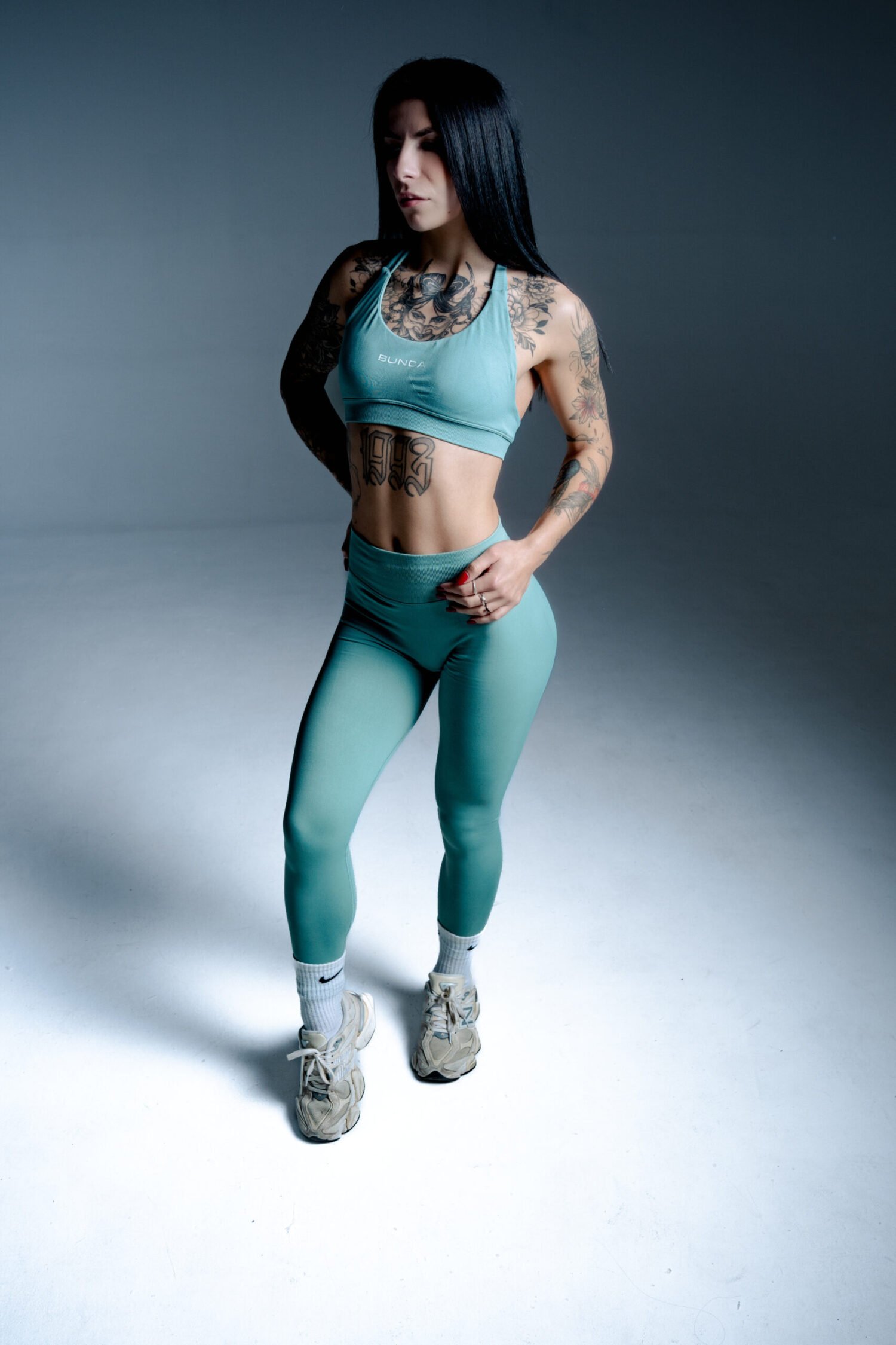 METALLIC GREEN OUTFIT