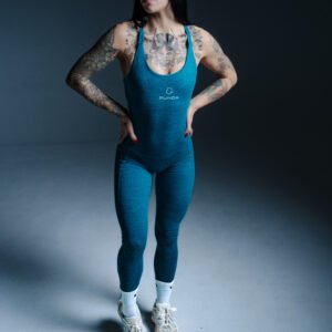 SCULPTING JUMPSUIT - AGUAMARINA