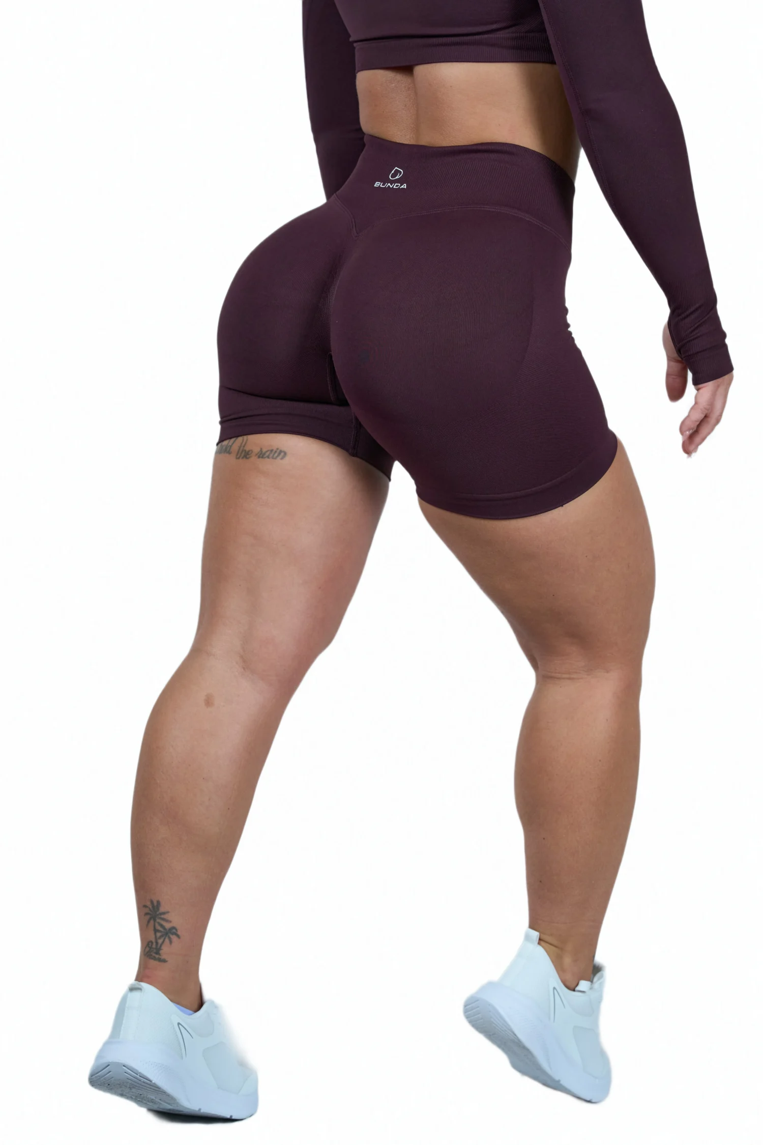 Brown & Deep Purple Shorts